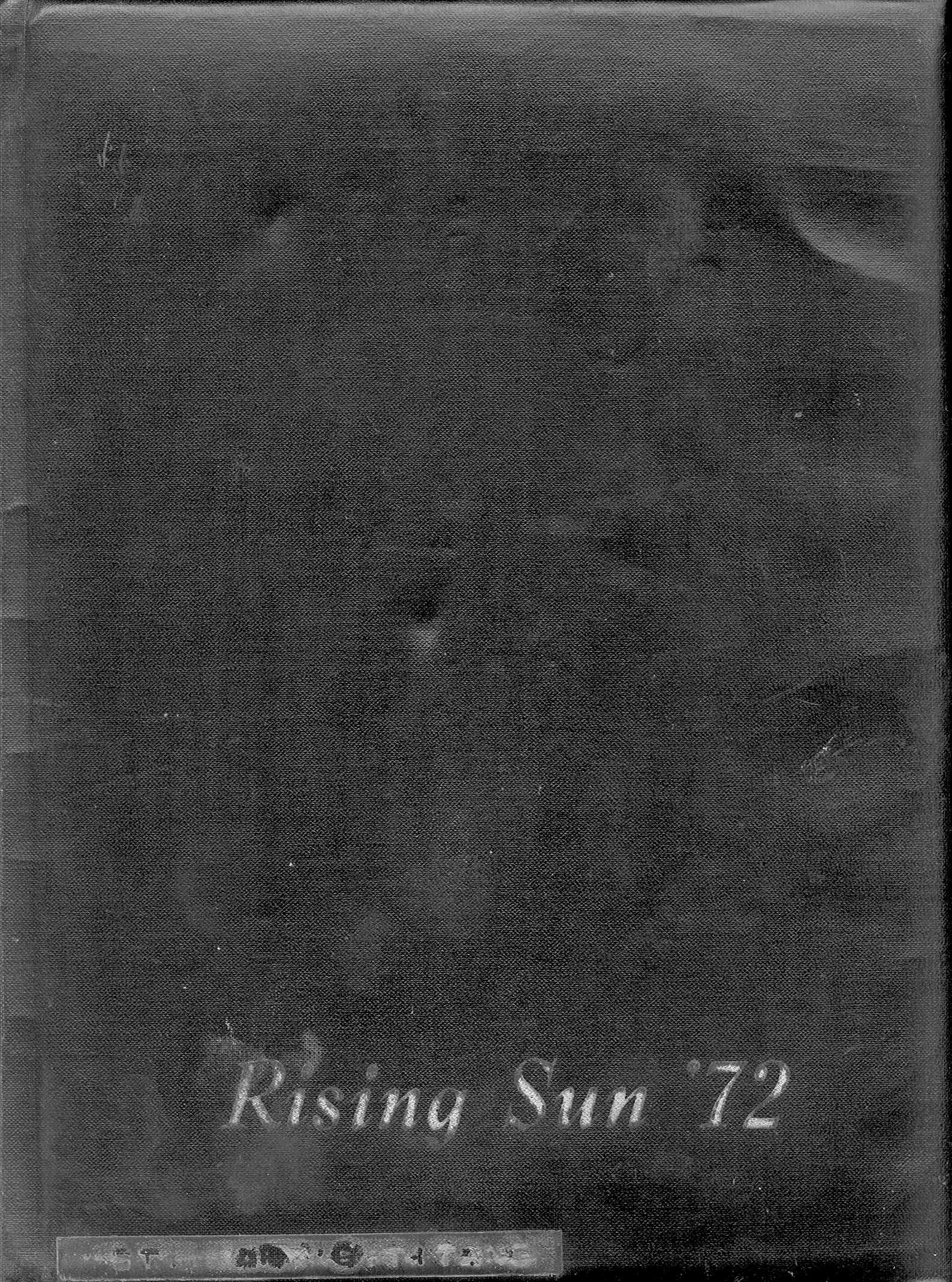 1972 yearbook cover